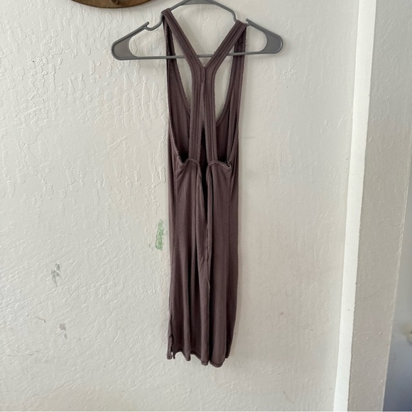 Free People Intimately Smoke Purple Slinky Ribbed Tank Slip Dress S - Picture 7 of 8